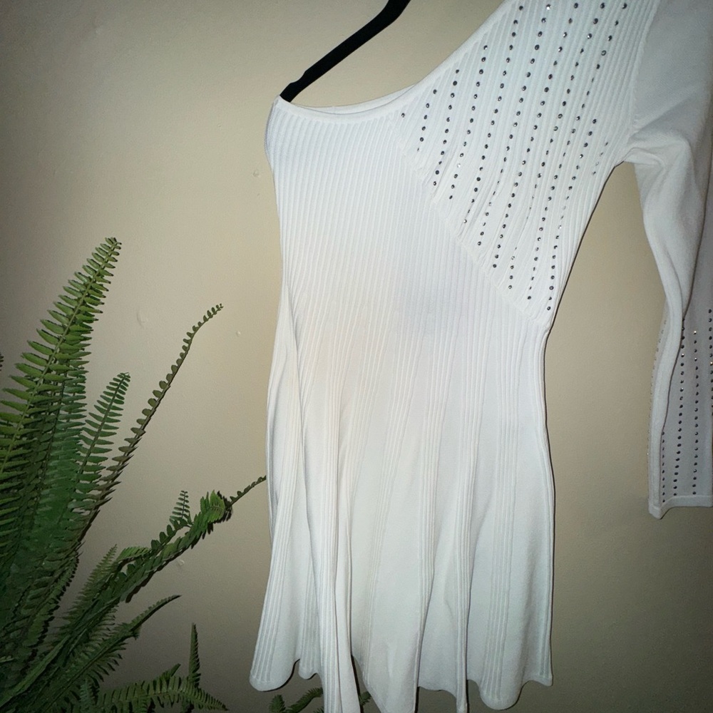 The Kooples White One Shoulder Dress